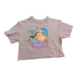 Disney Aladdin Gray Crop Top